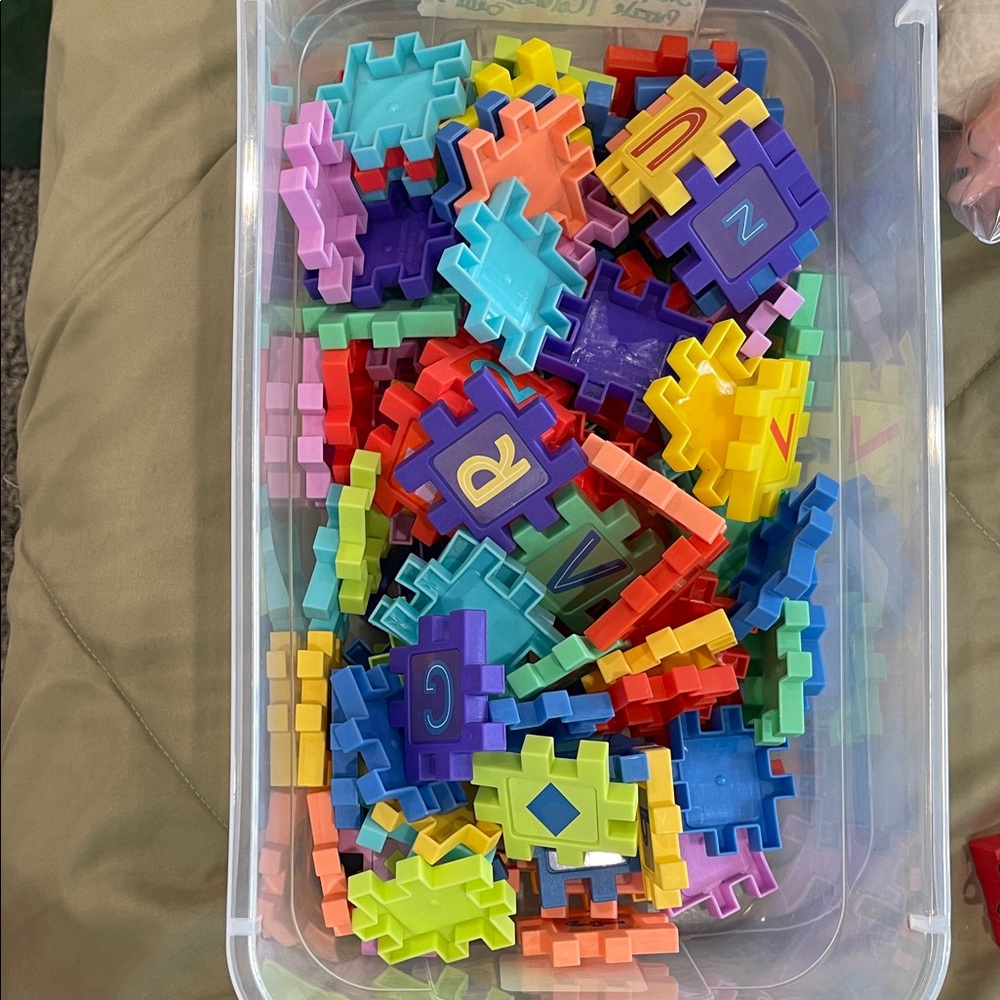Colorful Interlocking Puzzle Blocks for Kids